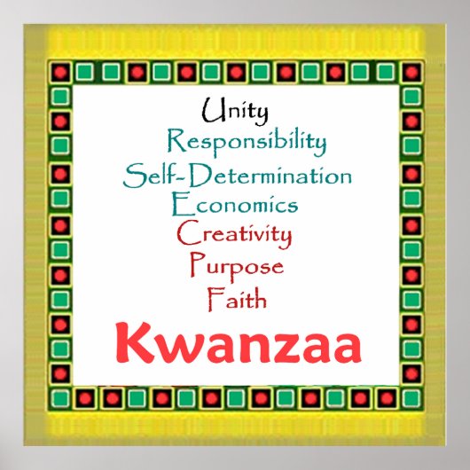 KWANZAA POSTER (Voorkant)