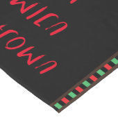 Kwanzaa Principles Black Red | Tafelteller Korte Tafelloper (Hoek)