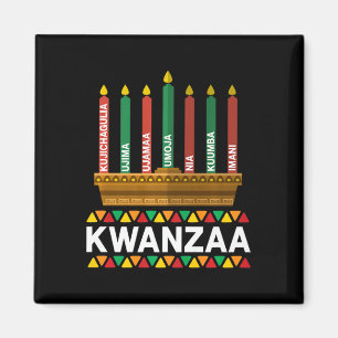 Kwanzaa Principles Kwanzaa Kaarsen Kinara Pan Afri Magneet