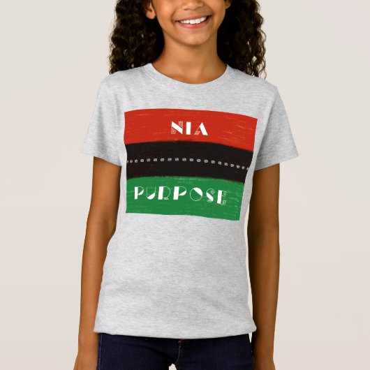 Kwanzaa Principles Nia | Doel T-shirt (Voorkant)