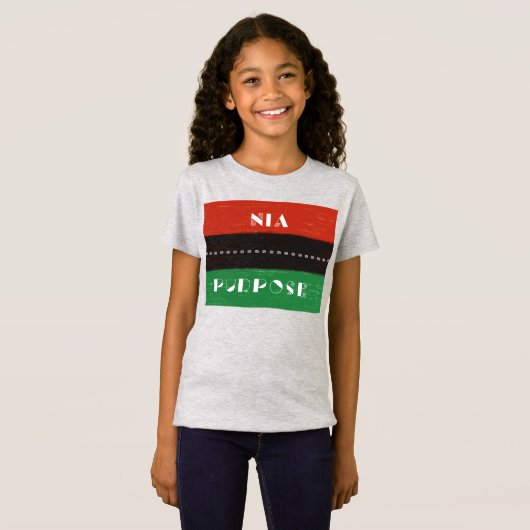 Kwanzaa Principles Nia | Doel T-shirt (Voorkant volledig)