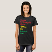 Kwanzaa Principles T-shirt (Voorkant volledig)