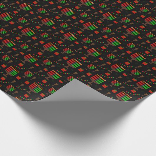 Kwanzaa print inpakpapier (Hoek)