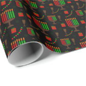 Kwanzaa print inpakpapier (Rol Hoek)