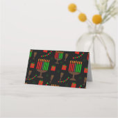 Kwanzaa Print Plaatskaartje (Achterkant)
