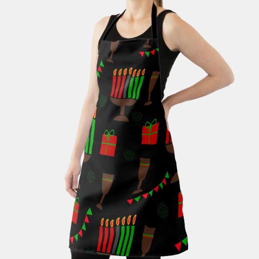 Kwanzaa Print Schort (Insitu)