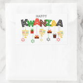 Kwanzaa rechthoekige sticker (Tas)