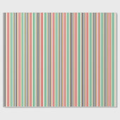 Kwanzaa Red, Black, Green & Gold Striped Cadeaupapier (Vlak)