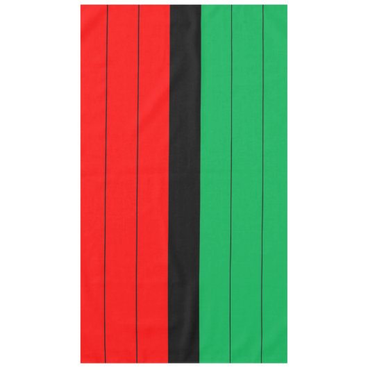 Kwanzaa Red Black Kinara Striped Pattern Tafelkleed (Voorkant)