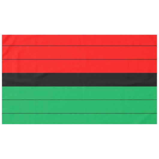 Kwanzaa Red Black Kinara Striped Pattern Tafelkleed (Voorkant (Horizontaal))