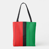 Kwanzaa Red Black Kinara Striped Pattern Tote Bag (Achterkant)