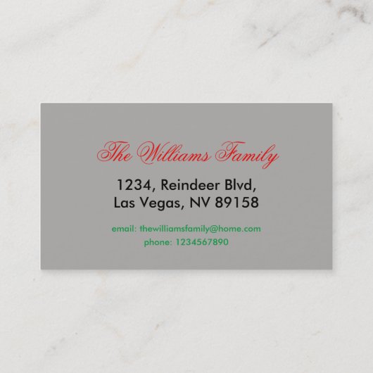 Kwanzaa Red Black Kinara Striped Pattern Visitekaartje (Achterkant)