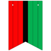 Kwanzaa Red Black Kinara Striped Pattern Vlaggetjes (Eerste vlag)