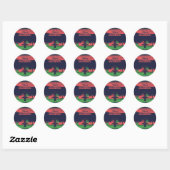 Kwanzaa Ronde Sticker (Vel)