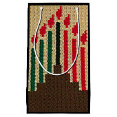 Kwanzaa Rood Zwart Groen Artisan Haakprint Klein Cadeauzakje (Voorkant)