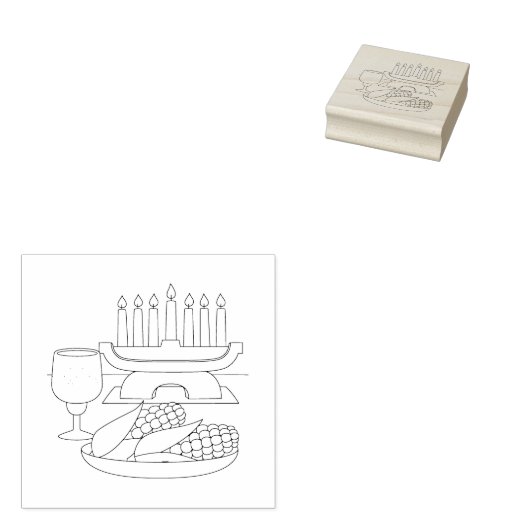 Kwanzaa Rubber Stamp Rubberstempel (Gestempeld)