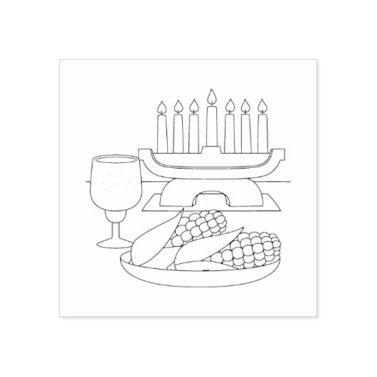 Kwanzaa Rubber Stamp Rubberstempel (Afrduk)
