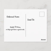 Kwanzaa santa briefkaart (Achterkant)