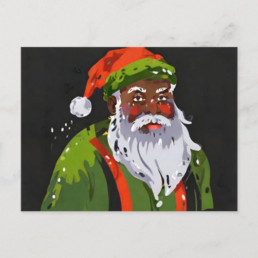 Kwanzaa santa briefkaart (Voorkant)