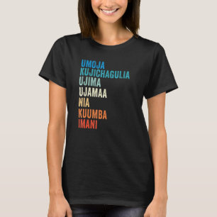 Kwanzaa Seven Principles 1 T-shirt