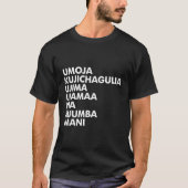 Kwanzaa Seven Principles T-shirt (Voorkant)