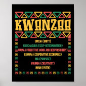 Kwanzaa Seven Principles Umoja Faith Graphic Poster (Voorkant)
