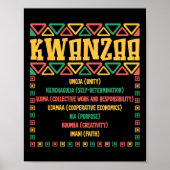 Kwanzaa Seven Principles Umoja Faith Graphic Poster (Voorkant)
