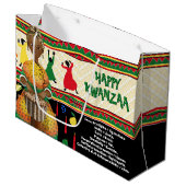 Kwanzaa Seven Principles Vakantie Groot Cadeauzakje (Voorkant Gekanteld)