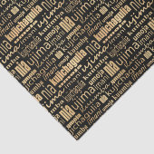 Kwanzaa Seven Principles (zwart/goud) Tissuepapier (Detail)