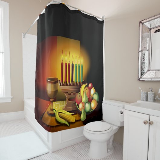 Kwanzaa Shower Curtain Douchegordijn (In situ)