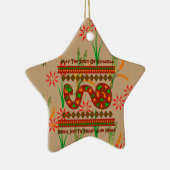 Kwanzaa Snake Keramisch Ornament (Rechts)