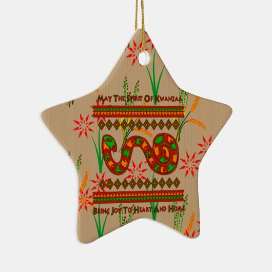 Kwanzaa Snake Keramisch Ornament (Rechts)
