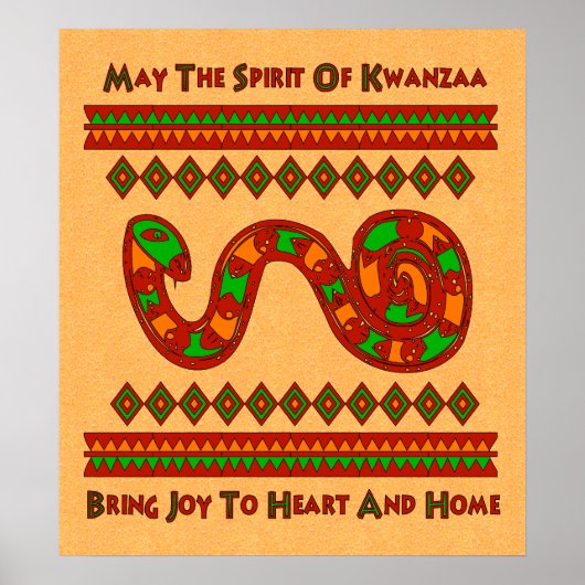 Kwanzaa Snake Poster (Voorkant)