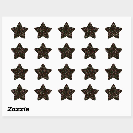Kwanzaa Stars Sticker (Vel)