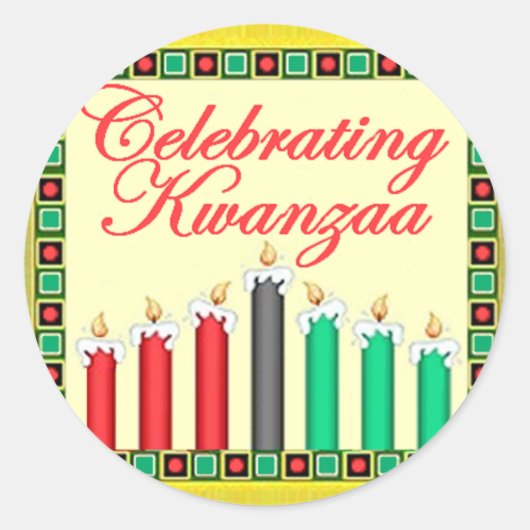 KWANZAA STICKER (Voorkant)
