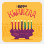 Kwanzaa-sticker Vierkante Sticker (Voorkant)
