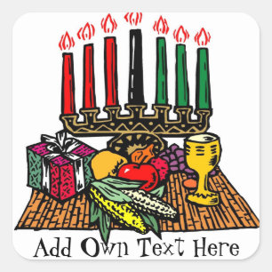 Kwanzaa Symbols Stickers Favors Gifts Gepersonalis