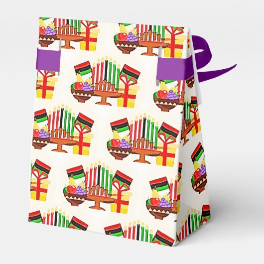 Kwanzaa Table Painting Favor Box Bedankdoosjes (Achterkant)