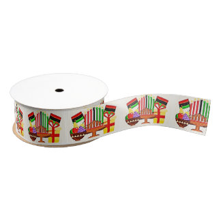 Kwanzaa Table Painting Grosgrain Lint