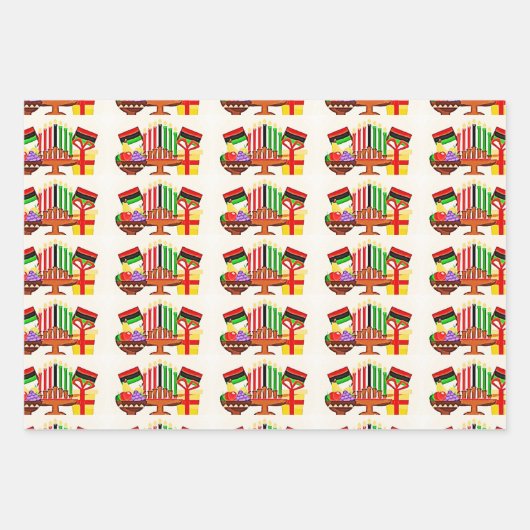 Kwanzaa Table Painting Inpakpapier Vel (Voorkant)