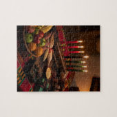 Kwanzaa-tafel met Kinara Legpuzzel (Horizontaal)