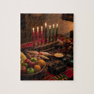 Kwanzaa-tafel met Kinara Legpuzzel
