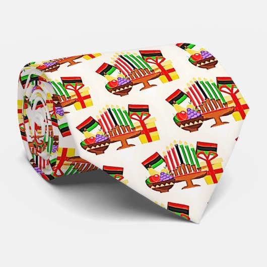Kwanzaa Tafelschildering Stropdas (Opgerold)