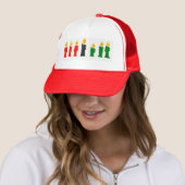Kwanzaa Trucker Hat met kaarsen Pet (In situ)