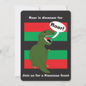 Kwanzaa Tyrannosaurus Rex Custom Kaart (Voorkant)
