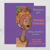 Kwanzaa uitnodiging (Voorkant / Achterkant)