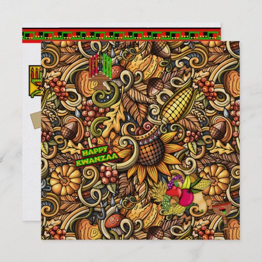 Kwanzaa Uitnodiging (Voorkant / Achterkant)