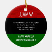 Kwanzaa UJAMAA Keramisch Ornament (Voorkant)