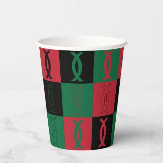 Kwanzaa Ujamaa Papieren Bekers (Achterkant)