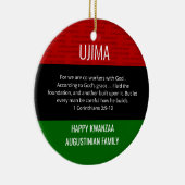 Kwanzaa UJIMA Keramisch Ornament (Rechts)